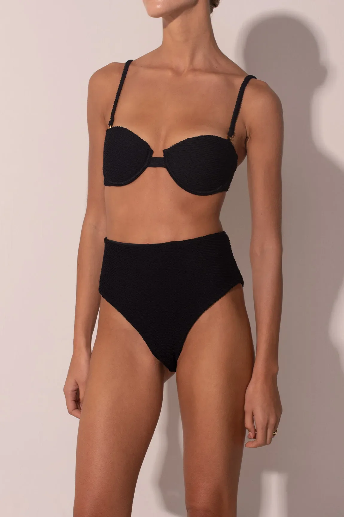 Bottom The Balconette Scrunchie Black HW - Image 2