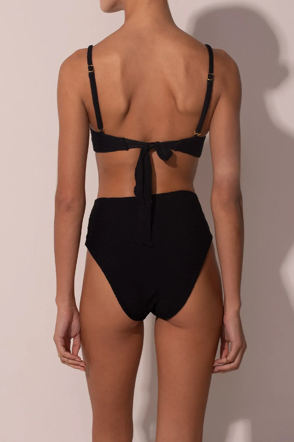 Bottom The Balconette Scrunchie Black HW - Image 3