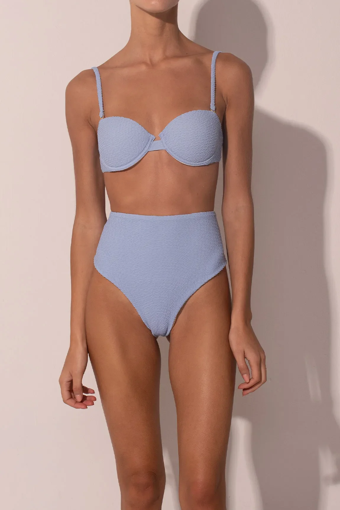 Bottom The Balconette Scrunchie Blue - Image 2
