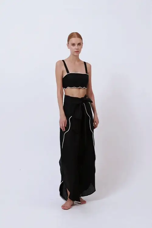 Moonflower Wavy Crop Top - Image 6