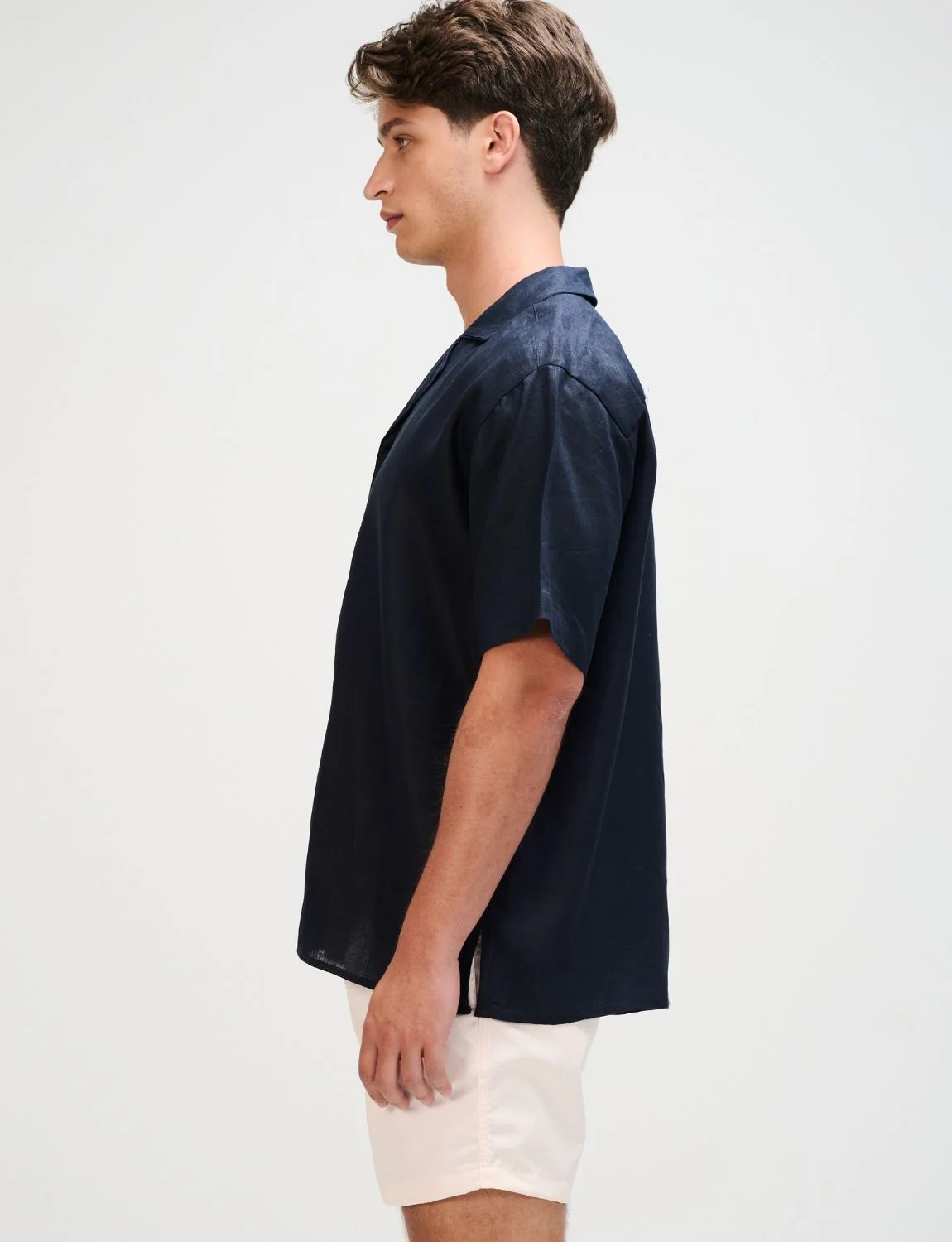 The Navy Resort Men Linen Shirt - Image 3