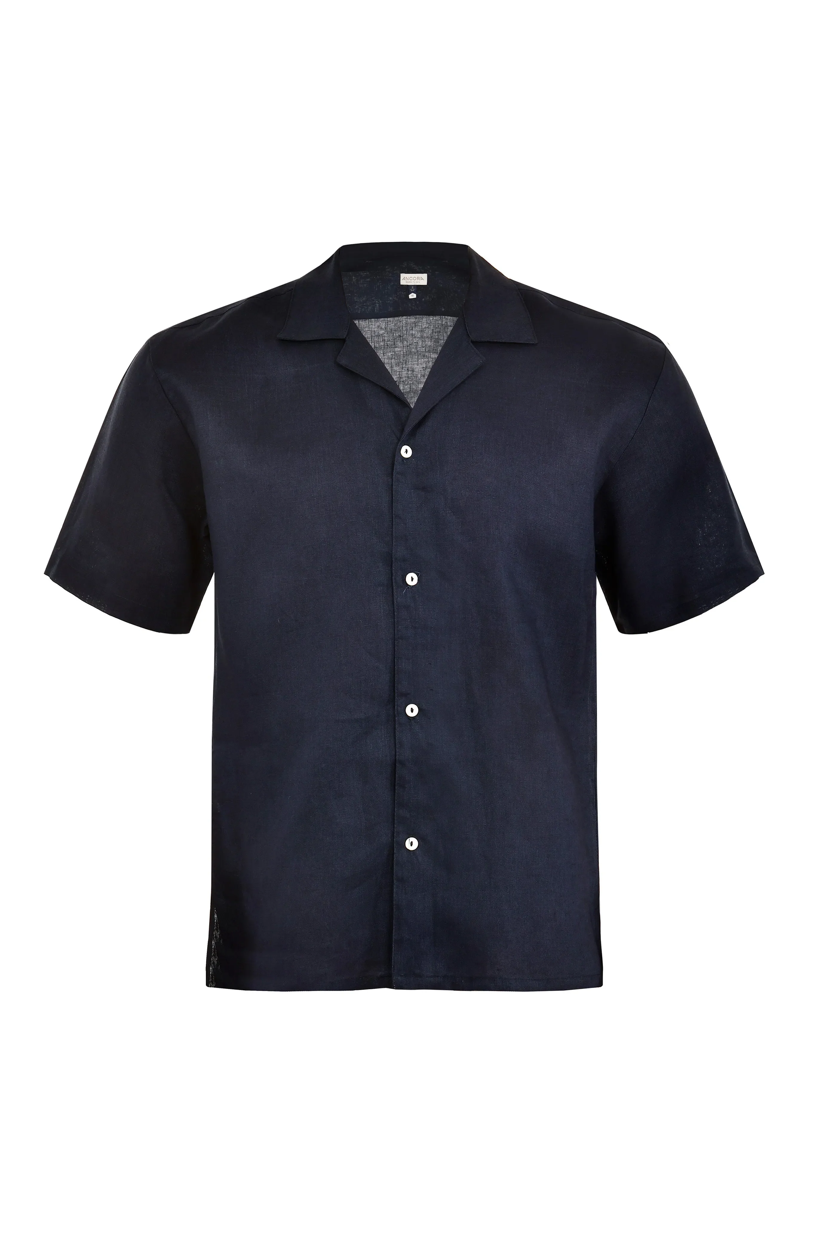 The Navy Resort Men Linen Shirt - Image 6