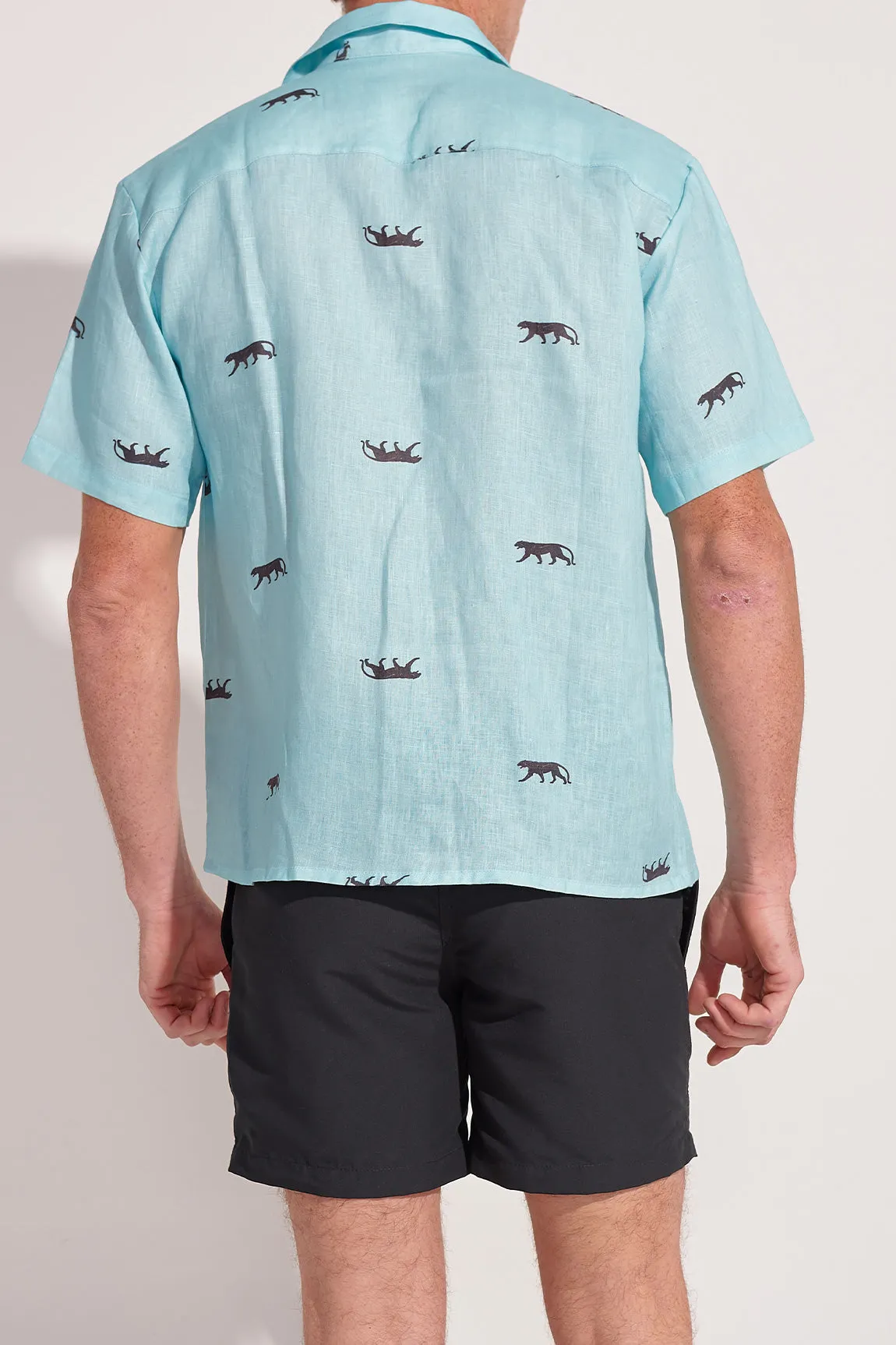 The Deco Shells Men Linen Shirt - Image 2
