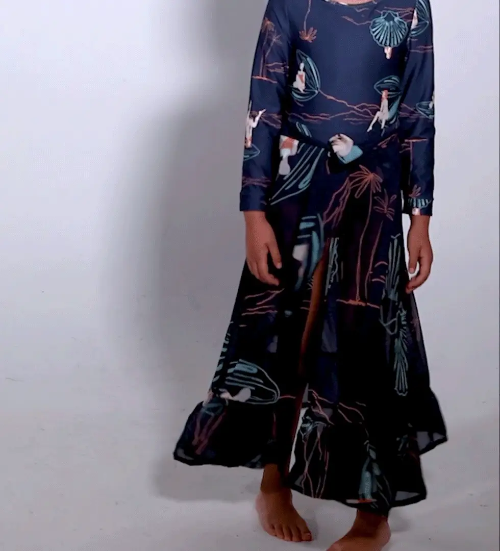 The Deep Blue Shore Skirt - Image 3