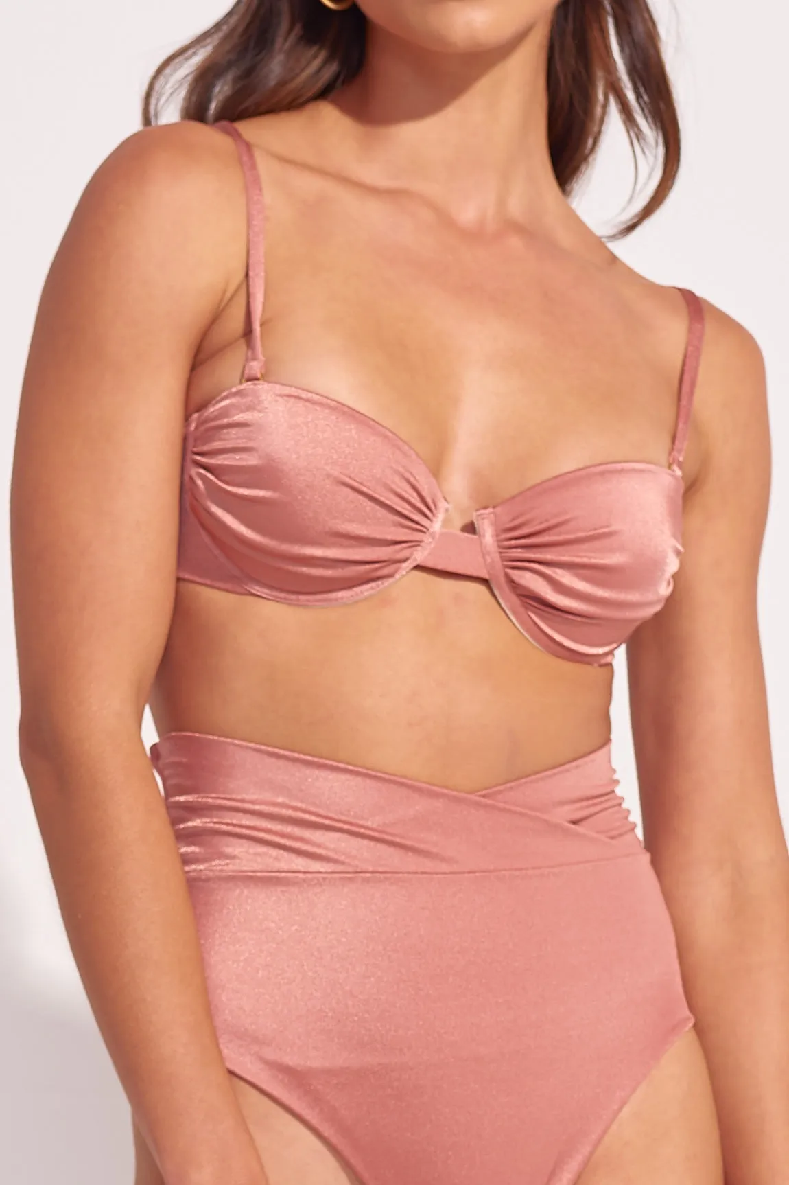 Top My Polished Balconette Coral Pink - Image 4