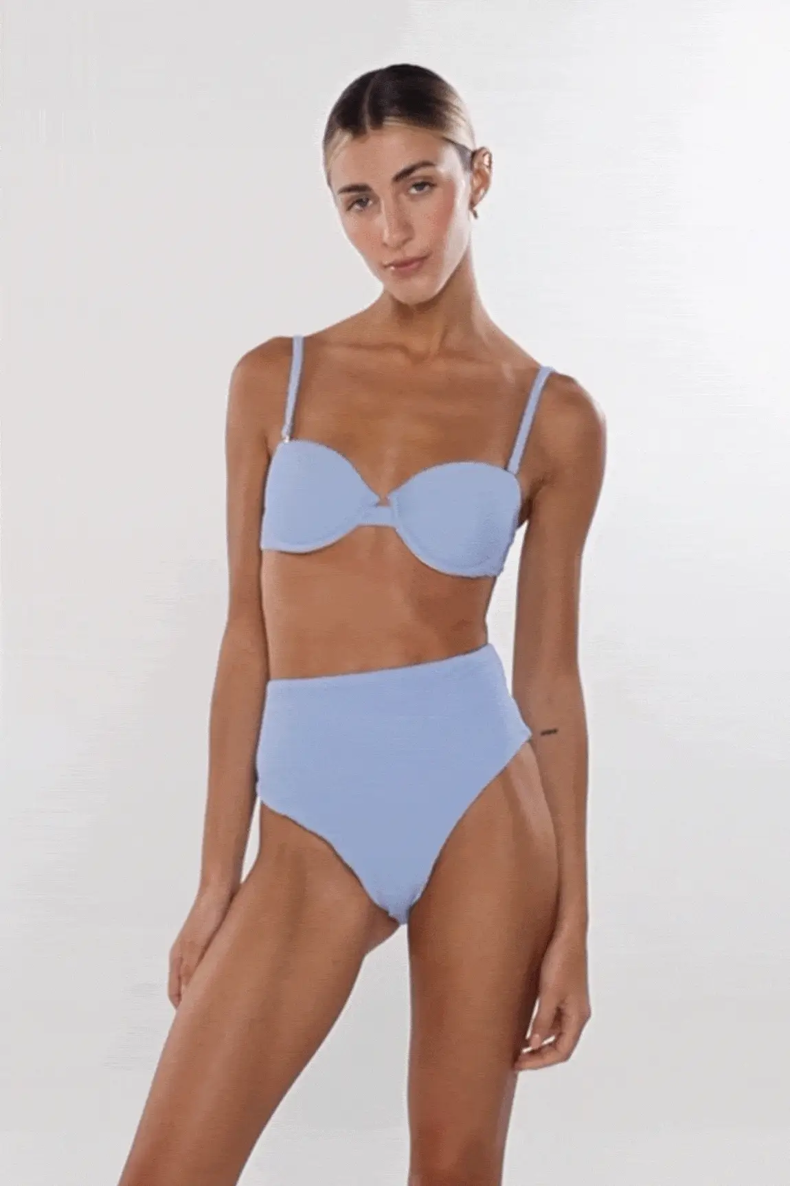 Top The Balconette Scrunchie Blue - Image 2
