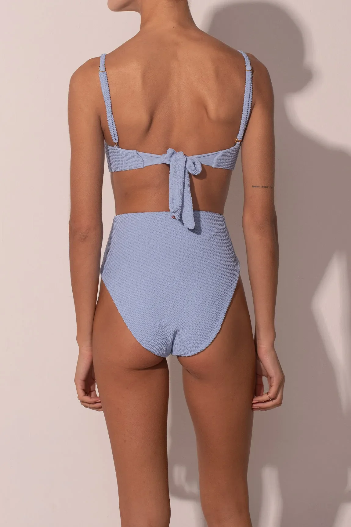 Top The Balconette Scrunchie Blue - Image 3