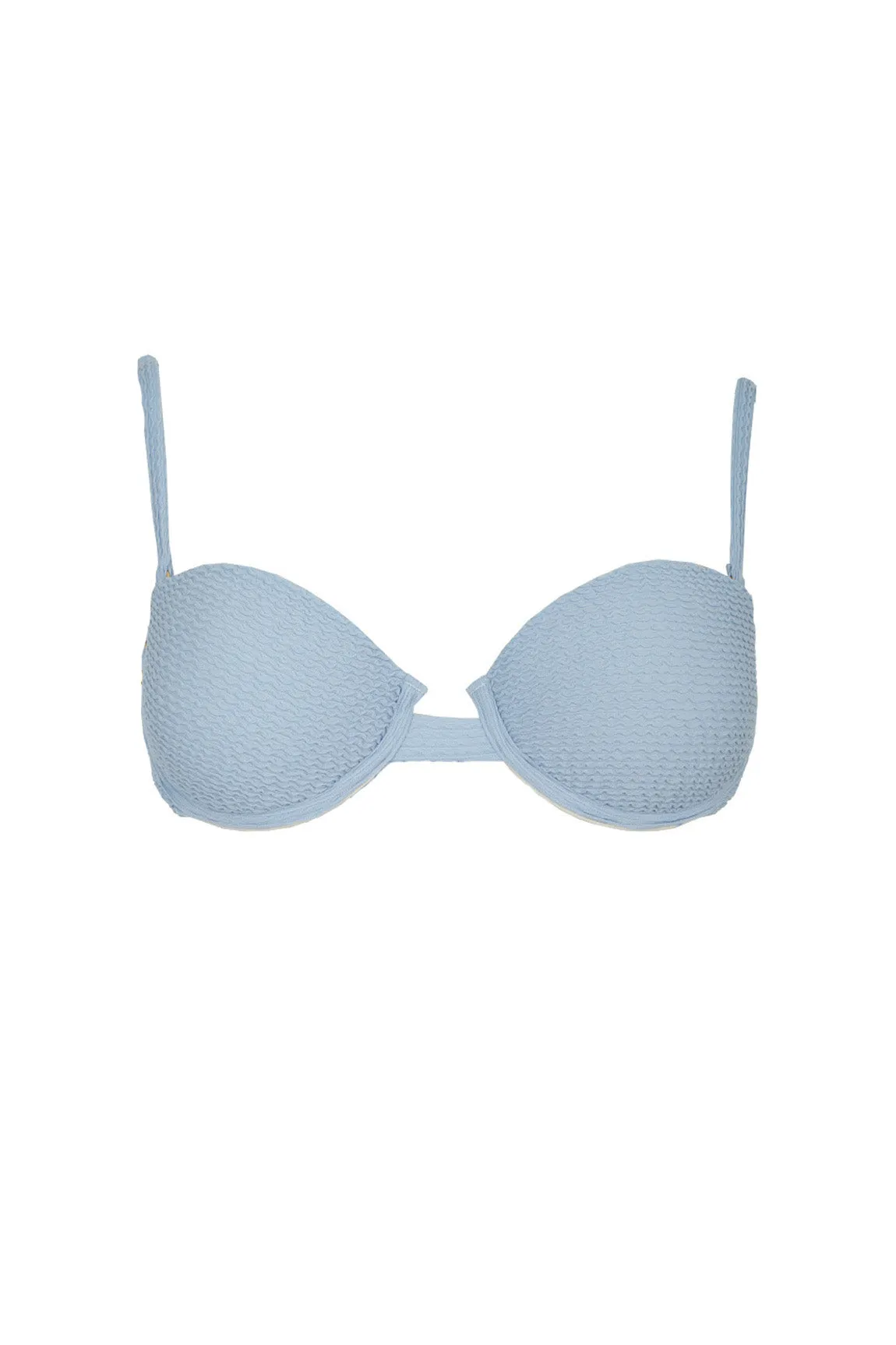 Top The Balconette Scrunchie Blue - Image 4