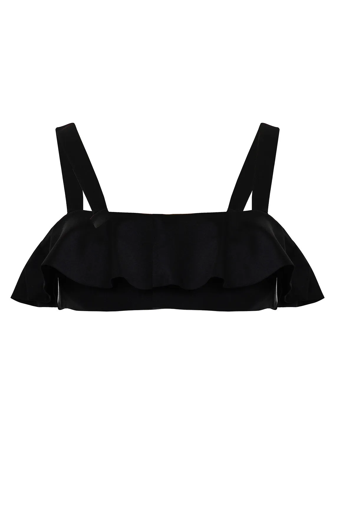 Top The Classy Ruffle Bikini Black - Image 5